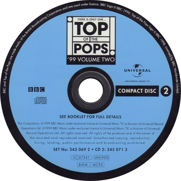 Various : Top Of The Pops '99 Volume Two (2xCD, Comp)