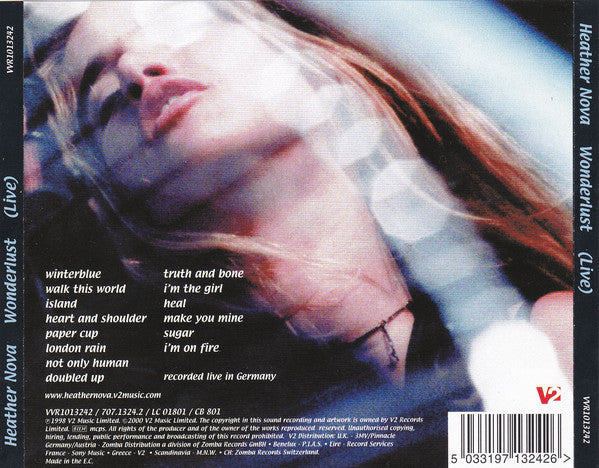 Heather Nova : Wonderlust (Live) (CD, Album)
