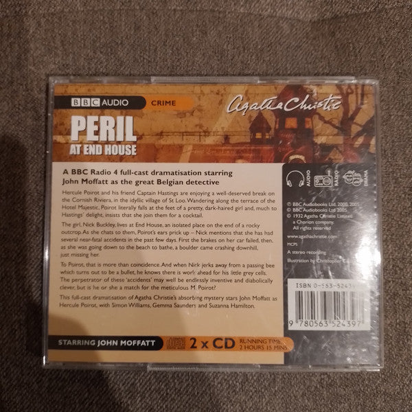 Agatha Christie Starring John Moffatt : Hercule Poirot In Peril At End House (2xCD, Album)