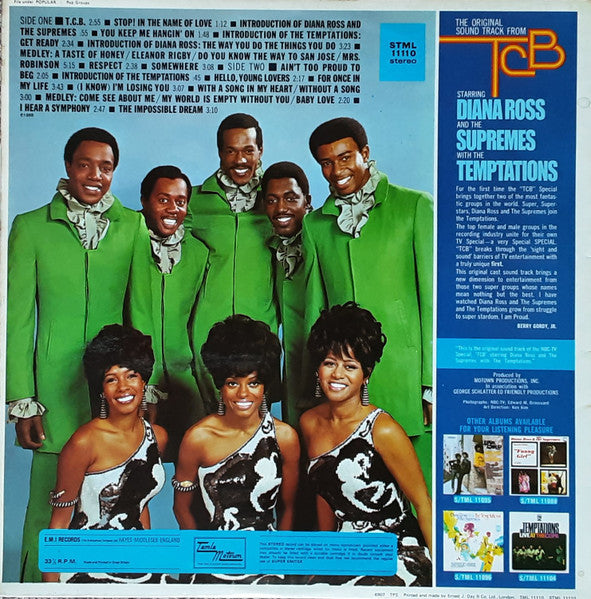 Diana Ross And The Supremes* With The Temptations : The Original Sound Track From TCB (LP, Album, Gat)