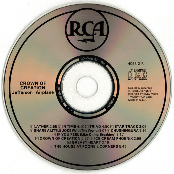 Jefferson Airplane : Crown Of Creation (CD, Album, RE, RM)