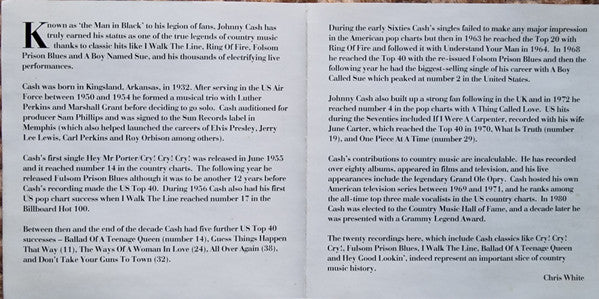 Johnny Cash : The Man In Black (CD, Comp)