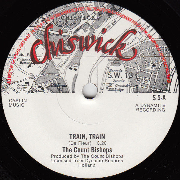 The Count Bishops : Train, Train / Taking It Easy (7")