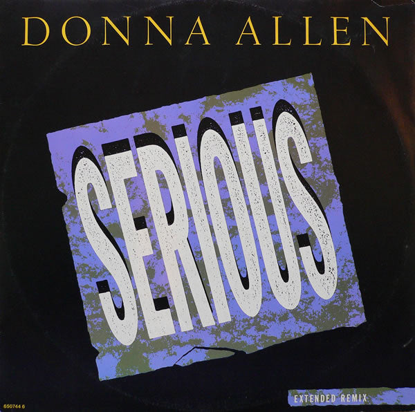 Donna Allen : Serious (Extended Remix) (12")