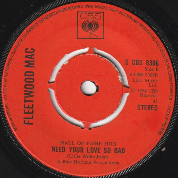 Fleetwood Mac : Albatross (7", Single, 4-p)