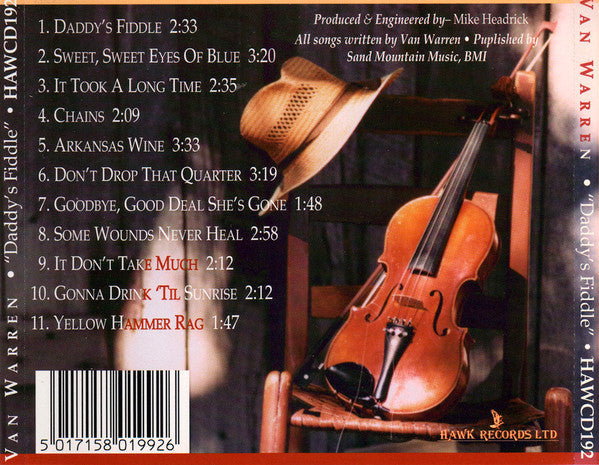 Van Warren : Daddy's Fiddle (CD, Album)