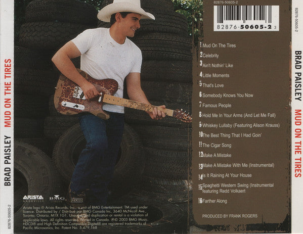 Brad Paisley : Mud On The Tires (HDCD, Album)
