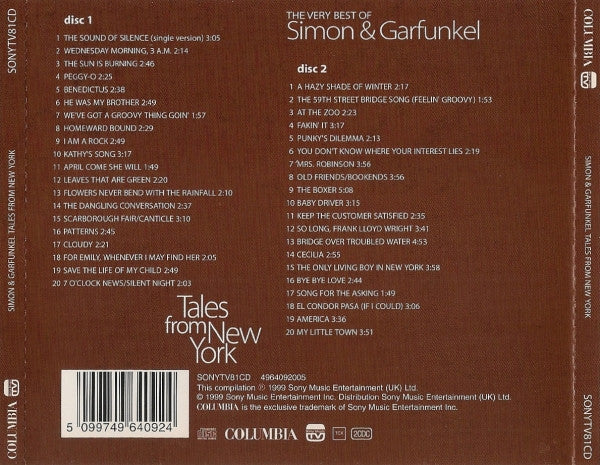 Simon & Garfunkel : Tales From New York: The Very Best Of Simon & Garfunkel (2xCD, Comp)