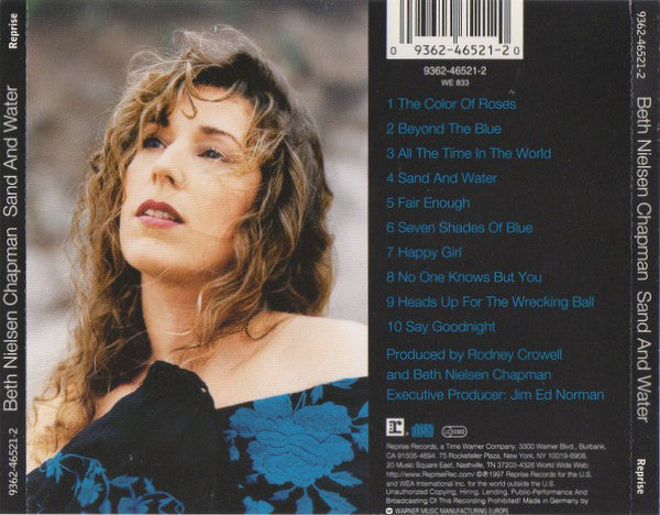 Beth Nielsen Chapman : Sand And Water (CD, Album)