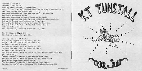 KT Tunstall : Tiger Suit (CD, Album + DVD-V, Reg + Dlx, Ltd)