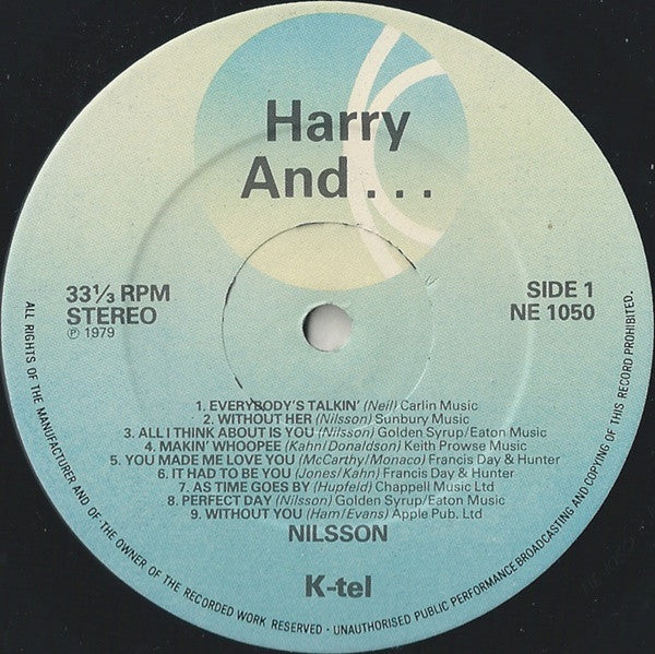 Harry Nilsson : Harry And... (LP, Comp)