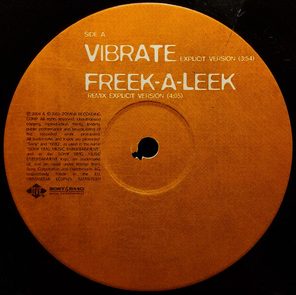 Petey Pablo & Rasheeda (2) : Vibrate (12")