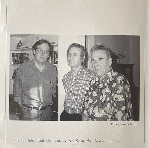 Alfred Schnittke, Mark Lubotsky, Ralf Gothóni : Sonatas For Violin And Piano 1 & 2 / Suite In The Old Style (CD, Album)