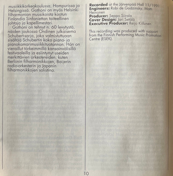 Alfred Schnittke, Mark Lubotsky, Ralf Gothóni : Sonatas For Violin And Piano 1 & 2 / Suite In The Old Style (CD, Album)