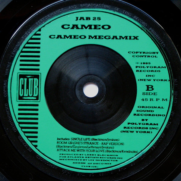 Cameo : She's Strange / Cameo Megamix (7", Single)