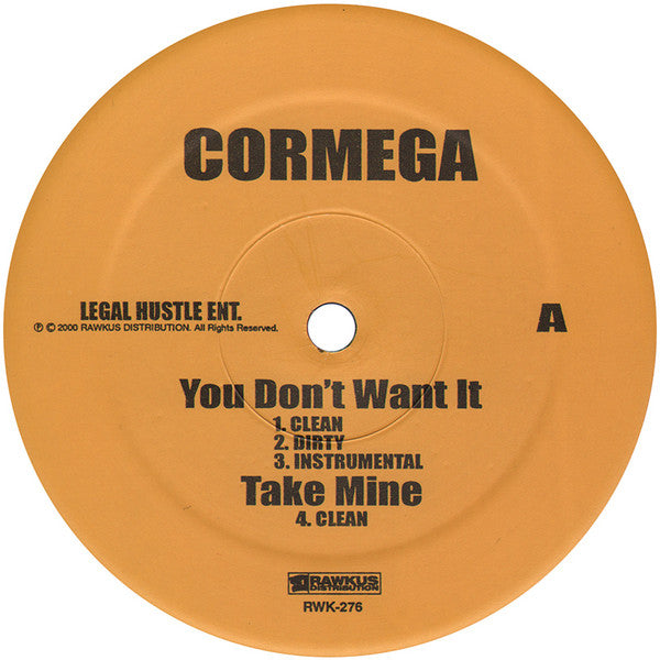 Cormega - You Dont Want It Take Mine Killaz Theme (12) (Near Mint (NM Or M-)) - DaddyPop