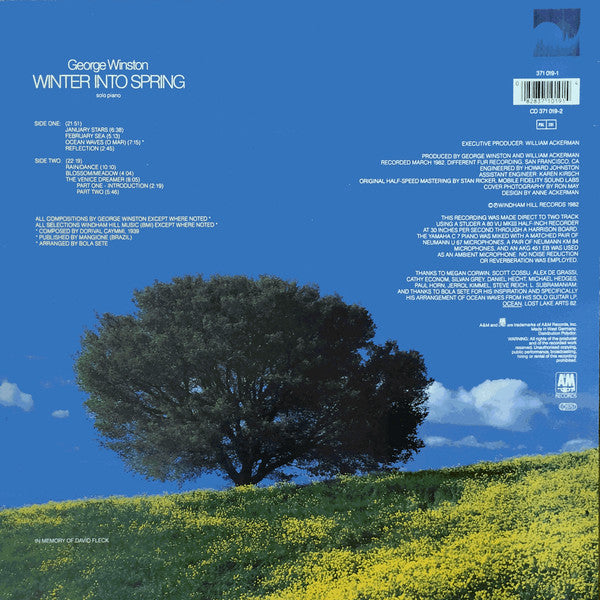 George Winston : Winter Into Spring (LP, Album, RE)