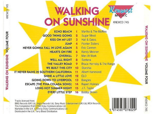 Various : Walking On Sunshine Volume 4 (CD, Comp)