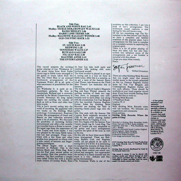 Leo Wijnkamp Jr. : Rags To Riches (LP, Album)