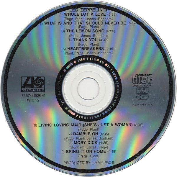 Led Zeppelin : Led Zeppelin II (CD, Album, RE)