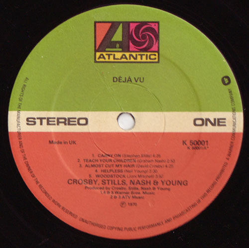 Crosby, Stills, Nash & Young : Déjà Vu (LP, Album, RE, Gat)