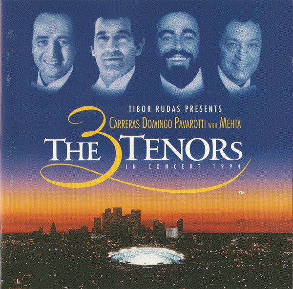 José Carreras - Placido Domingo - Luciano Pavarotti With Zubin Mehta : The 3 Tenors In Concert 1994 (CD, Album)