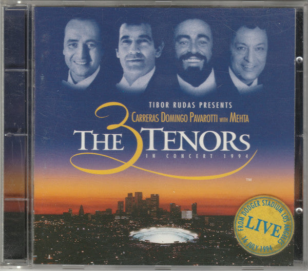 José Carreras - Placido Domingo - Luciano Pavarotti With Zubin Mehta : The 3 Tenors In Concert 1994 (CD, Album)