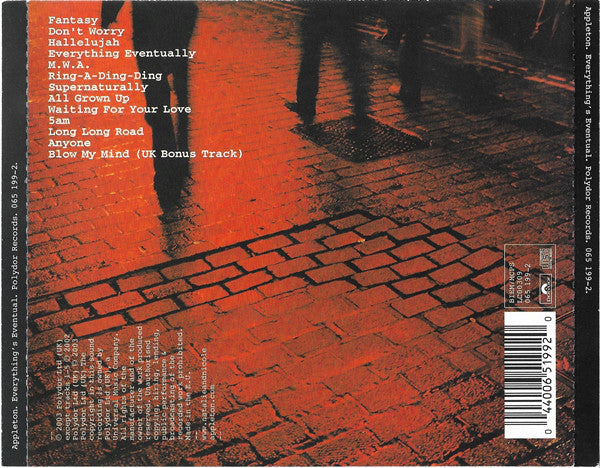 Appleton - Everythings Eventual (CD) (Very Good Plus (VG)) - DaddyPop