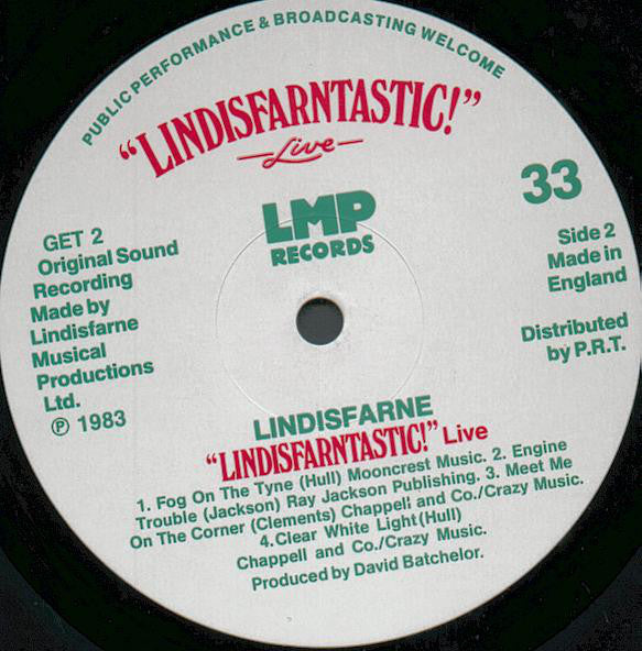 Lindisfarne : Lindisfarntastic! Live (LP, Album)