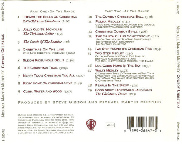 Michael Martin Murphey : Cowboy Christmas (Cowboy Songs II) (CD, Album)