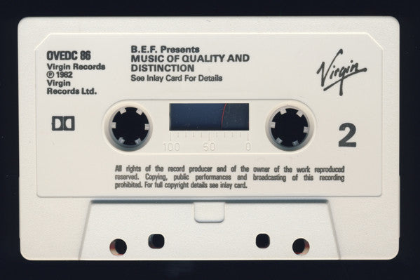 British Electric Foundation : Music Of Quality And Distinction Volume One (Cass, Album, RE, Bla)