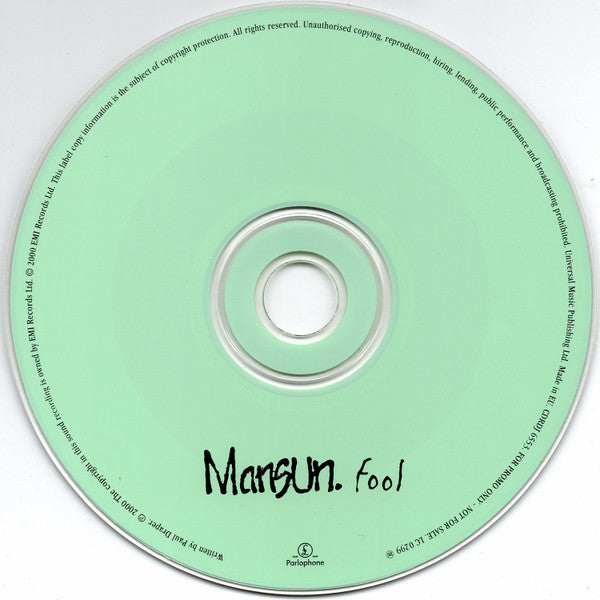 Mansun : Fool (CD, Single, Promo)