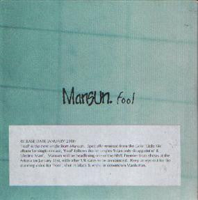 Mansun : Fool (CD, Single, Promo)