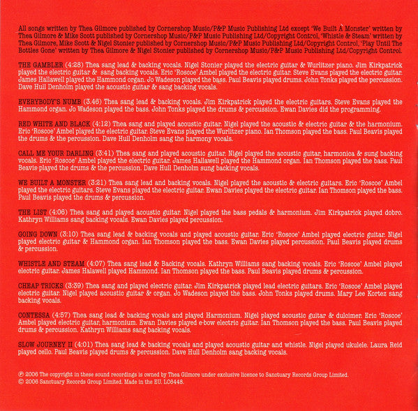 Thea Gilmore : Harpo's Ghost (CD, Album)