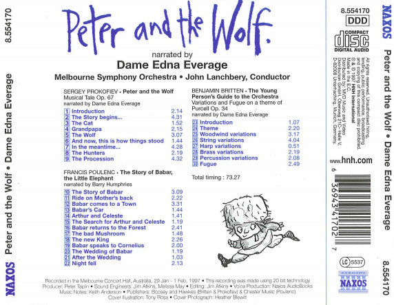 Dame Edna Everage : Peter And The Wolf (CD)