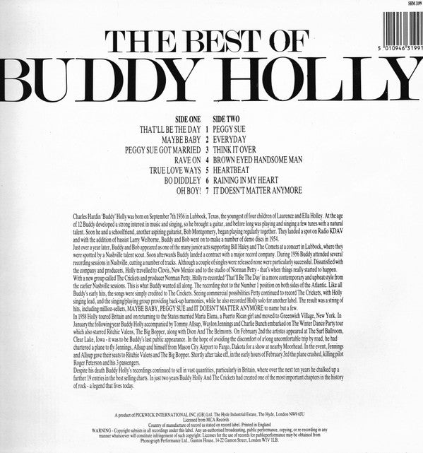 Buddy Holly : The Best Of Buddy Holly (LP, Comp)