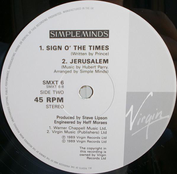 Simple Minds - The Amsterdam EP (12) (Very Good (VG)) - DaddyPop