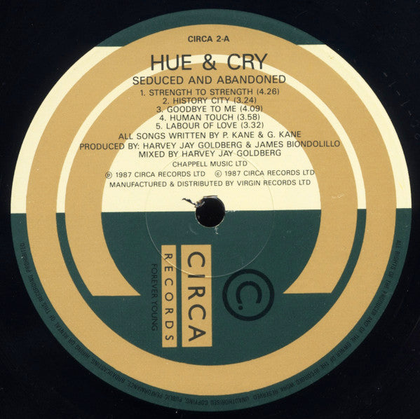 Hue & Cry : Seduced And Abandoned (LP, Album)