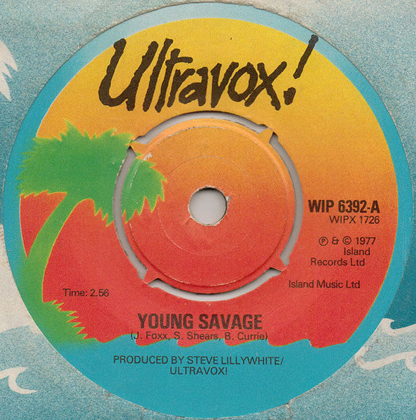Ultravox : Young Savage (7", Single)