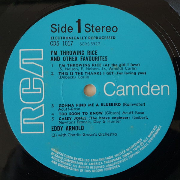 Eddy Arnold : I'm Throwing Rice And Other Favourites (LP, Album)