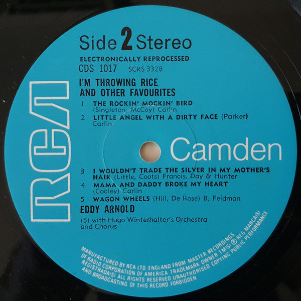 Eddy Arnold : I'm Throwing Rice And Other Favourites (LP, Album)