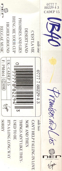 UB40 : Promises And Lies (Cass, Album)