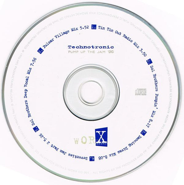 Technotronic : Pump Up The Jam '96 (CD, Single)