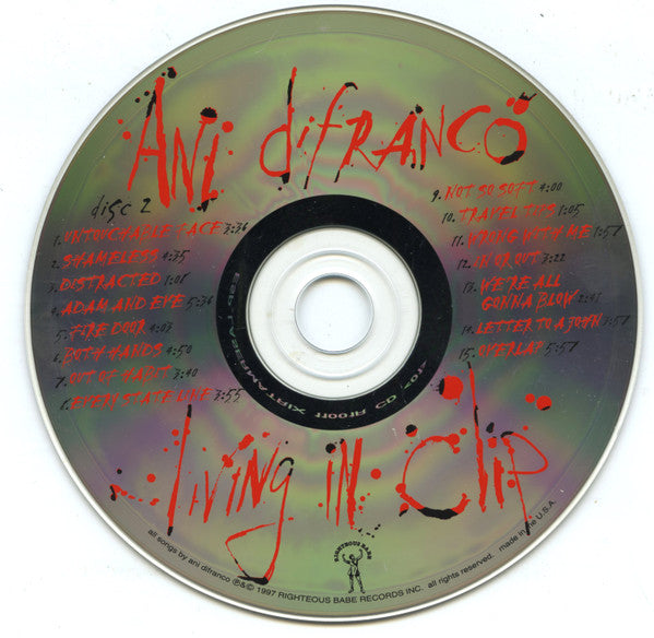 Ani DiFranco : Living In Clip (2xCD, Album)