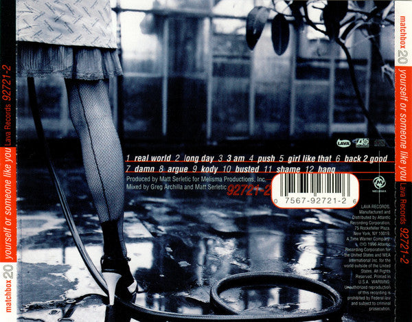 Matchbox Twenty : Yourself Or Someone Like You (CD, Album, RP)