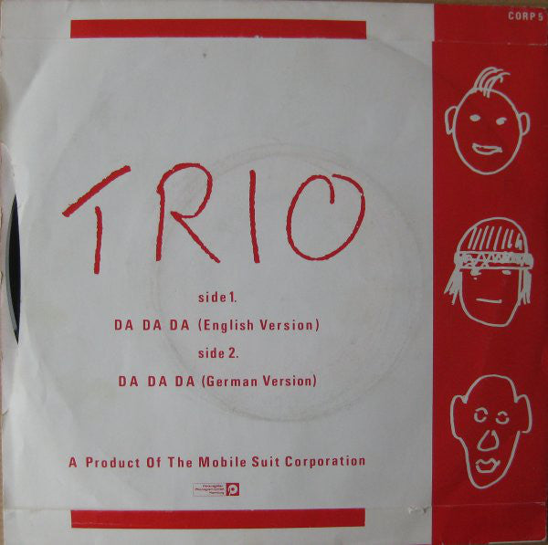 Trio : Da Da Da (7", Single, Red)
