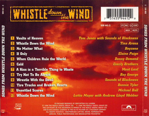 Various : Songs From Whistle Down The Wind (CD, Album)