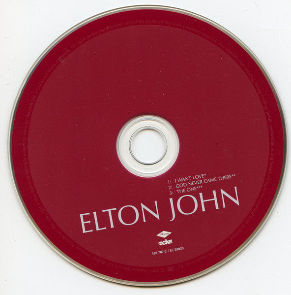 Elton John : I Want Love (CD, Single, CD2)