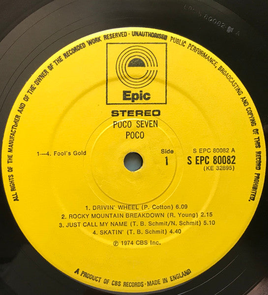 Poco (3) : Poco Seven (LP, Album)