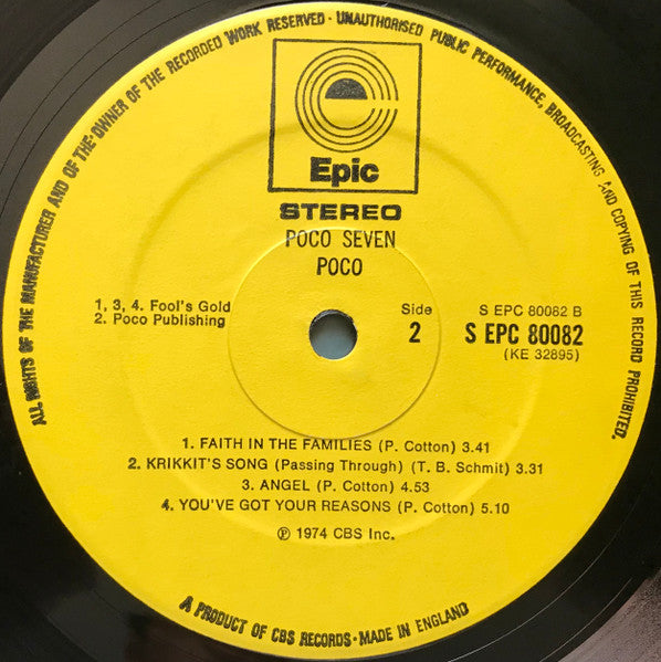 Poco (3) : Poco Seven (LP, Album)